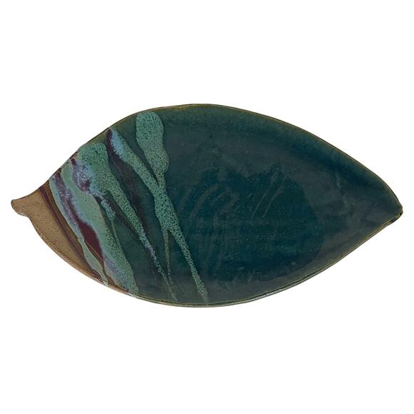 Signed Studio Stoneware Pottery SPARTAWARE Plate Platter Blue Fragrant Mushroom - Picture 1 of 10